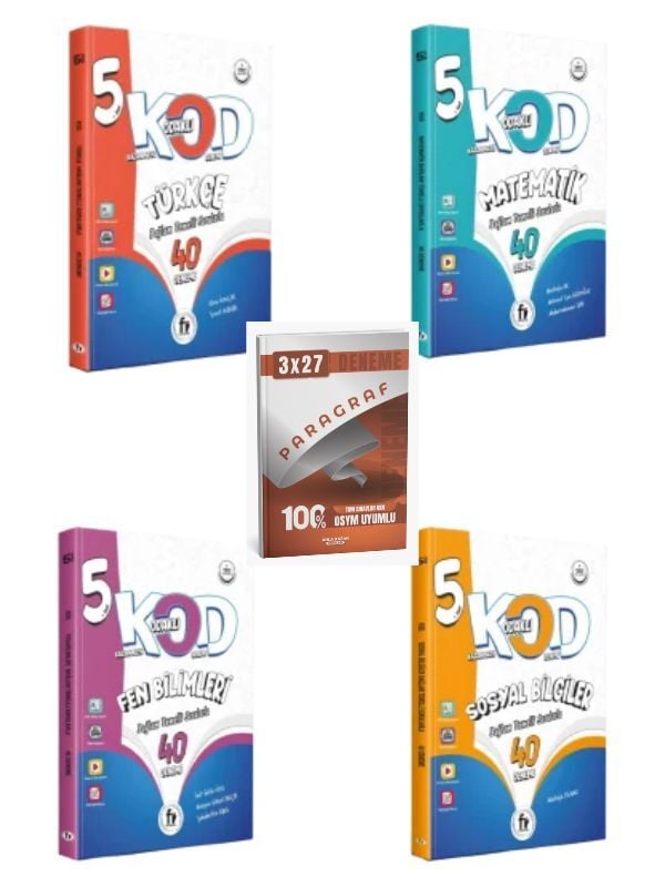 2027 5.SINIF MAARİF TÜRKÇE + MATEMATİK + FEN + SOSYAL KOD40 DENEME (YENİ BASKI) +ANKA PARAGRAF