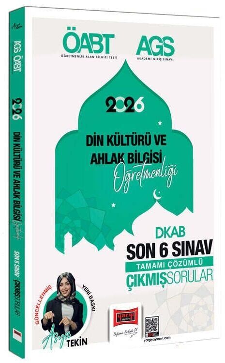 Yargı 2026 ÖABT MEB-AGS Din Kültürü ve Ahlak Bilgisi Öğretmenliği Çıkmış Sorular Son 6 Sınav Çözümlü - Asya Tekin Yargı Yayınları