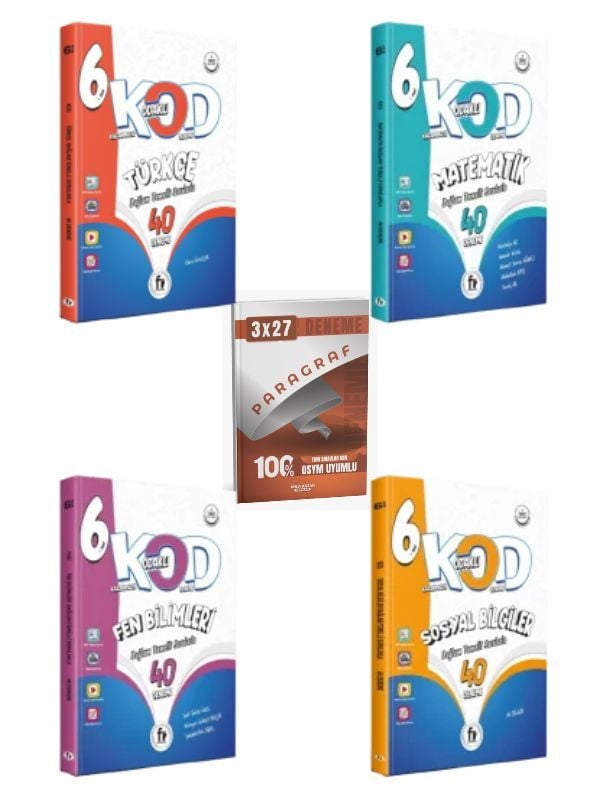 2027 6.SINIF MAARİF TÜRKÇE + MATEMATİK + FEN + SOSYAL KOD40 DENEME (YENİ BASKI) +ANKA PARAGRAF