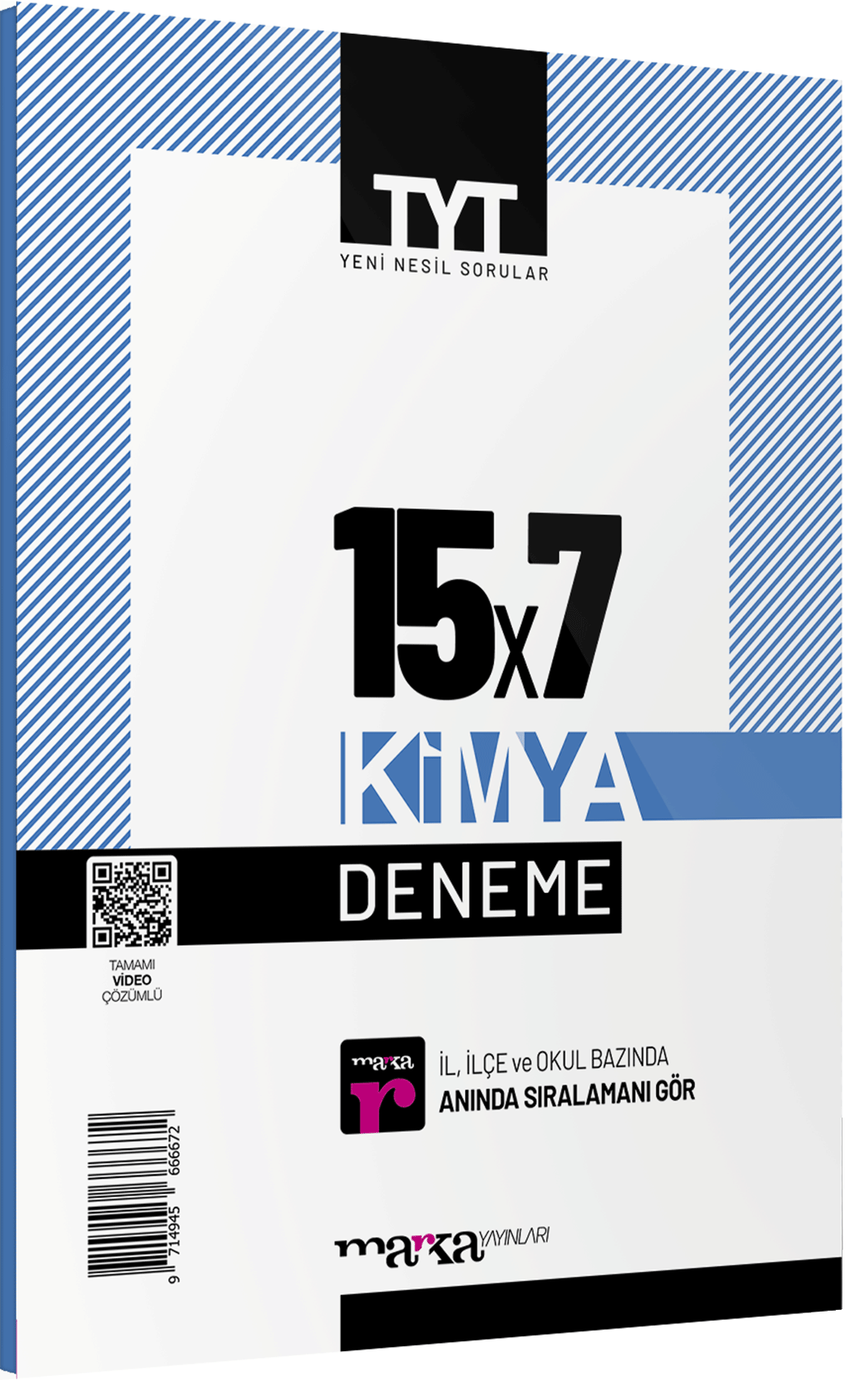 Marka 2025 YKS TYT Kimya 15x7 Deneme Marka Yayınları