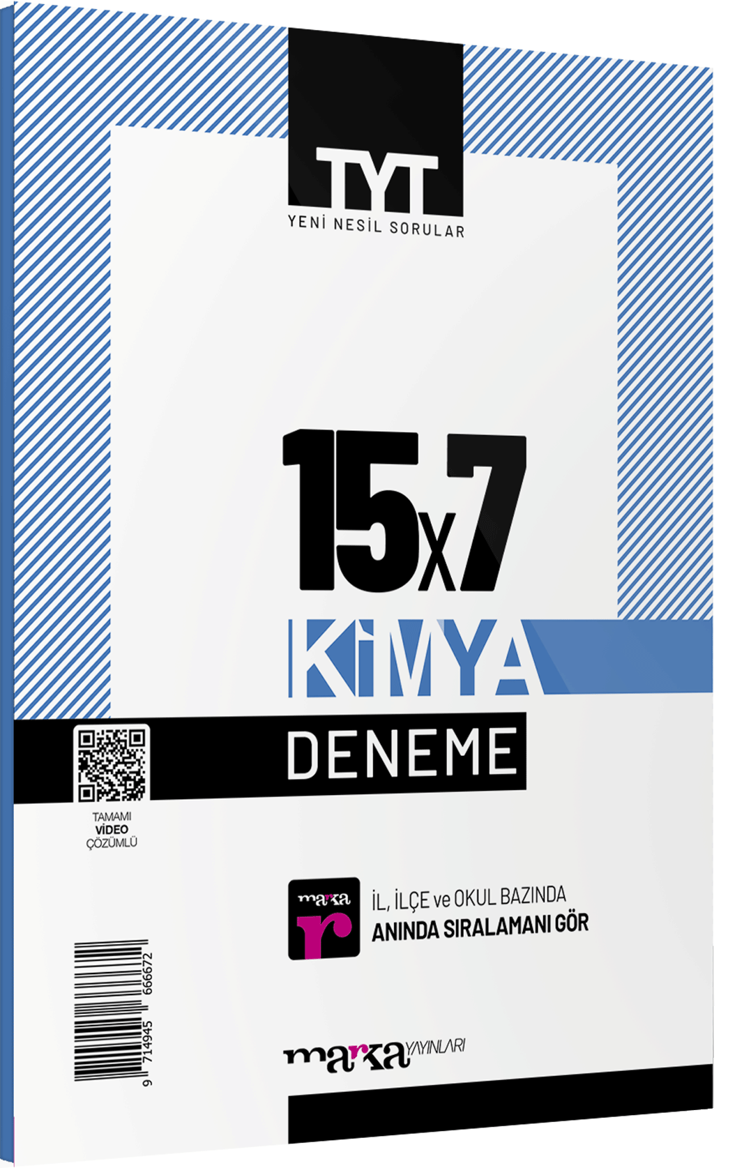 Marka 2025 YKS TYT Kimya 15x7 Deneme Marka Yayınları