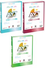 Üç Dört Beş 2026 YKS AYT Fizik+Kimya+Biyoloji 60 Deneme 3 lü Set Çözümlü Üç Dört Beş Yayınları