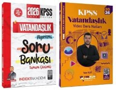 Yediiklim + İndeks 2026 KPSS Vatandaşlık Atölye Video Ders Notları + Soru Bankası 2 li Set - Yasin Yıldız Yediiklim + İndeks Akademi Yayınları
