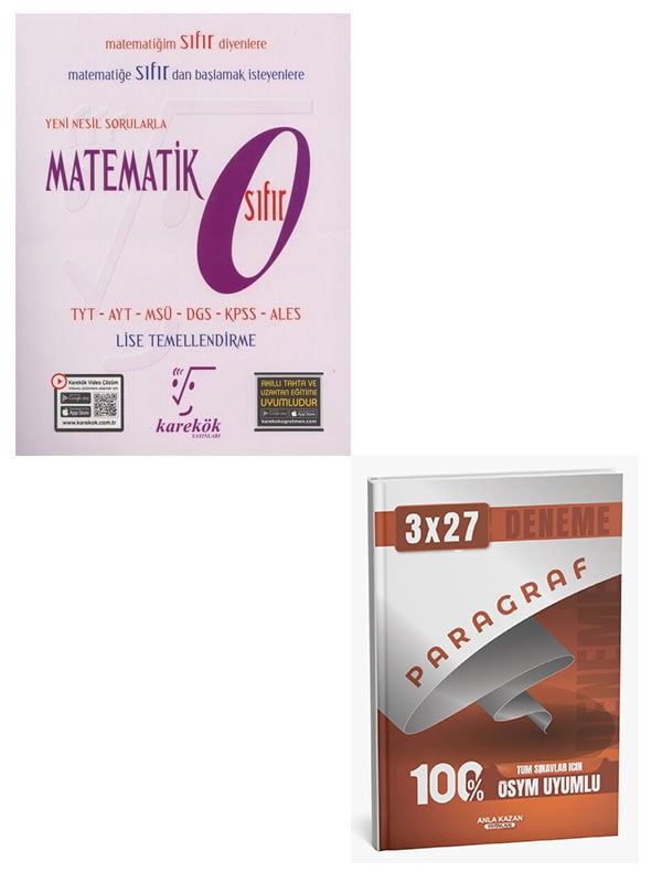 Karekök 2027 Yeni Nesil Sorularla Matematik SIFIR+Anla Kazan Paragraf Deneme