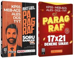 İndeks + EVP Akademi 2025 KPSS MEB-AGS ALES DGS TYT Aktüel Paragraf Soru Bankası + 21 Deneme 2 li Set - Berk Ekici İndeks + EVP Akademi Yayıncılık