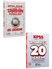 Cba Yayınları 2026 Kpss Tarihin Pusulası 20 Deneme Çözümlü + DeliDefteri Vatandaşlık Deneme 2li set