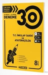 Hız Yayınları 8. Sınıf TC İnkılap Tarihi ve Atatürkçülük 30 Deneme Hız Yayınları
