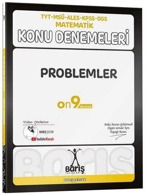 Barış Yayınları TYT MSÜ ALES KPSS DGS Matematik Problemler Konu Denemeleri