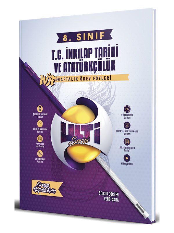 Ulti Yayınları 8. Sınıf LGS T.C. İnkılap Tarihi ve Atatürkçülük Haftalık Ödev Föyleri