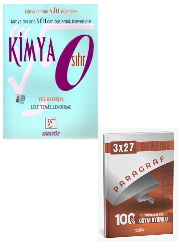 Karekök 2027  Sıfır Kimya+Anla Kazan Paragraf Deneme