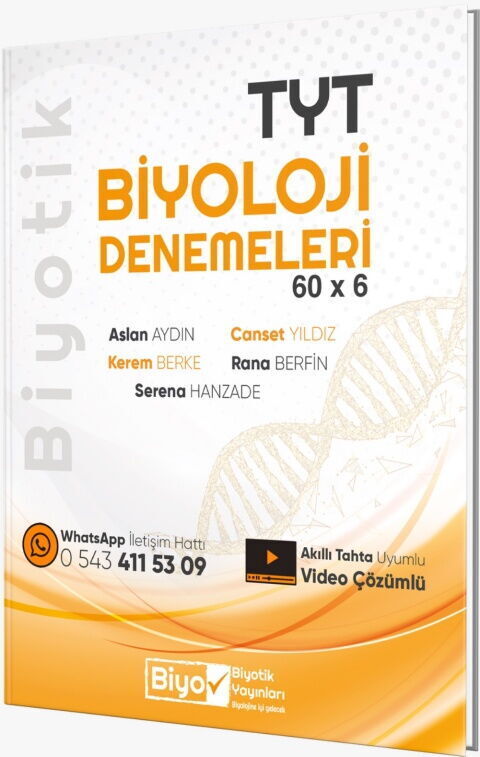 2027 Biyotik Yayınları TYT Biyoloji 60 x 6 Denemeleri