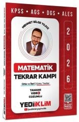 Yediiklim 2026 KPSS MEB-AGS DGS ALES Matematik Tekrar Kampı Video Çözümlü - Mehmet Bilge Yıldız Yediiklim Yayınları