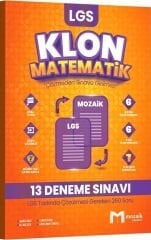Mozaik Yayınları 8. Sınıf LGS Matematik Klon 13 Deneme