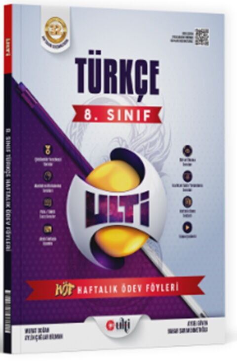 2027 Ulti Yayınları 8. Sınıf LGS Türkçe Haftalık Ödev Föyleri