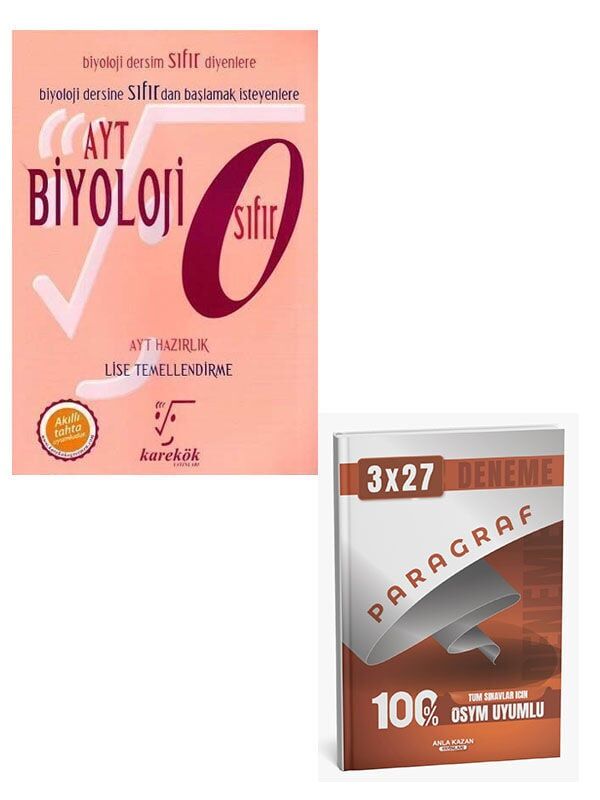 Karekök 2027 AYT Biyoloji Sıfır+Anla Kazan Paragraf Deneme