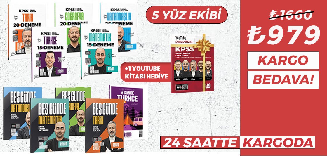 Özdil Akademi EKPSS Lise Ortaöğretim Ön Lisans 10 Deneme Özdil Akademi Yayınları