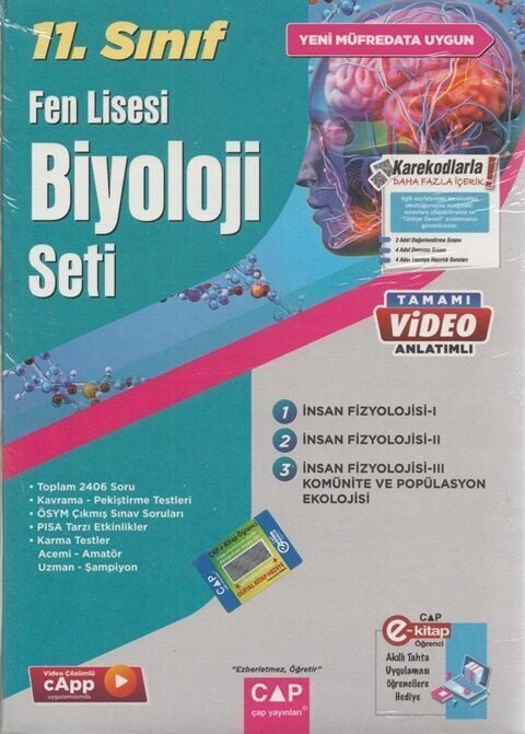 Çap Yayınları 11. Sınıf Biyoloji Fen Lisesi Seti