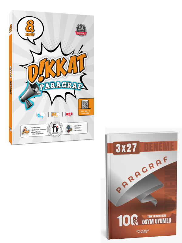 Fi 2027 8. Sınıf Dikkat Paragraf Soru Bankası+ Anla Kazan Paragraf