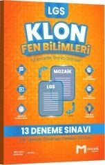 Mozaik Yayınları 8. Sınıf LGS Fen Bilimleri Klon 13 Deneme