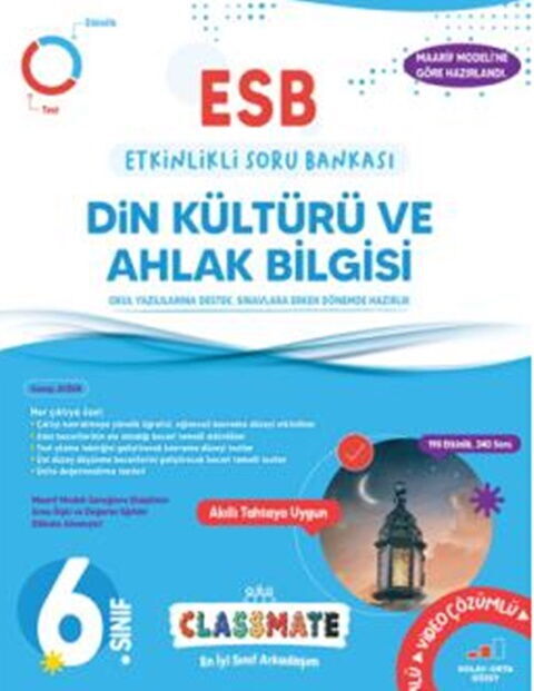 Okyanus Yayınları 6. Sınıf Din Kültürü Ve Ahlak Bilgisi Classmate Soru Bankası