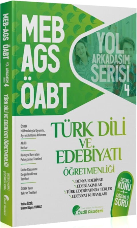 Özdil Akademi ÖABT MEB AGS Türk Dili ve Edebiyatı 4. Kitap Dünya Edebiyatı Edebiyat Kuramları Konu Anlatımlı Soru Bankası