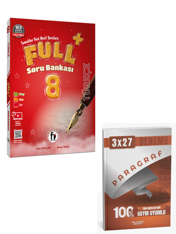 Fi 2027 8. Sınıf Full+ Türkçe Soru Bankası+  Anla Kazan Paragraf