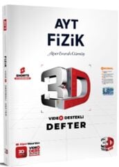 3D Yayınları AYT Fizik Video Destekli Defter