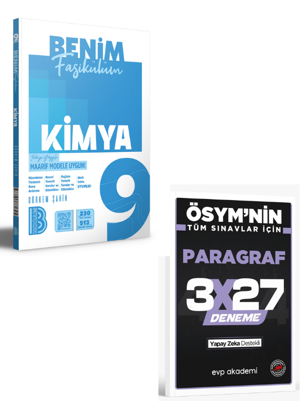 BenimHocam 2027 9. Sınıf Kimya Benim Fasikülüm+ EVP Akademi Paragraf