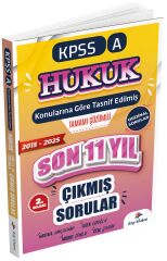 Dizgi Kitap 2026 KPSS A Hukuk Konularına Göre Tasnif Edilmiş Son 11 Yıl Tamamı Çözümlü Orijinal Çıkmış Sorular 2. Baskı