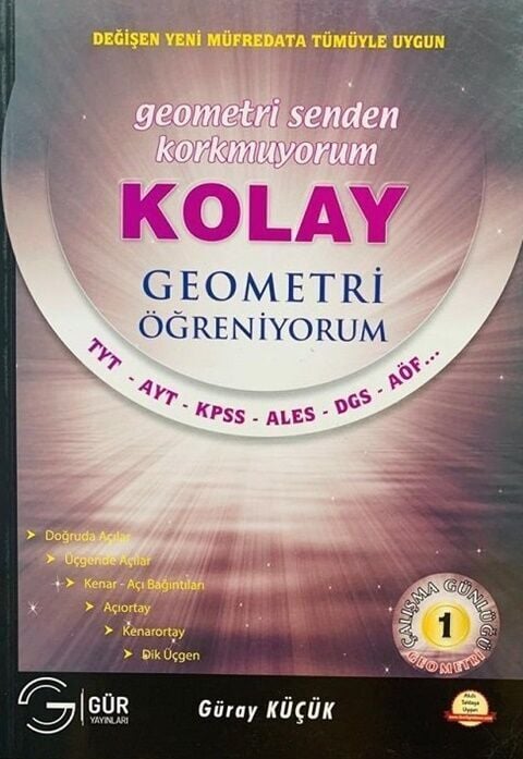 Gür Yayınları Kolay Geometri Öğreniyorum 1 Konu Anlatımı