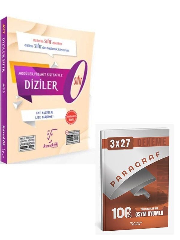 Karekök 2027 AYT Diziler Sıfır Konu Anlatımı+Anla Kazan Paragraf Deneme