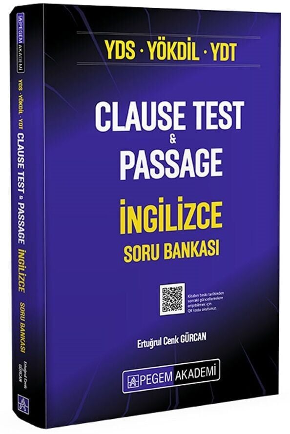 Pegem YDS YÖKDİL YDT Clause Test and Passage İngilizce Soru Bankası Çözümlü Pegem Akademi Yayınları