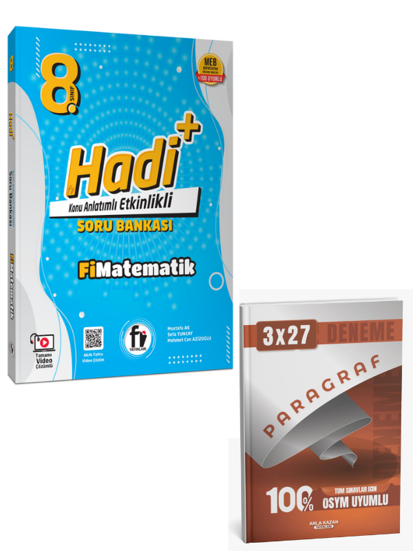Fi 2027 8. Sınıf Hadi+ Matematik Konu Etkinlikli Soru Bankası+ Anla Kazan Paragraf