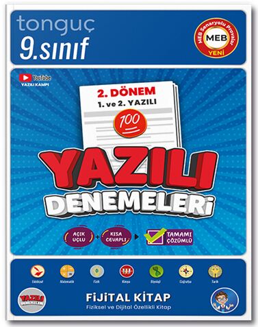 Tonguç 9. Sınıf Tüm Dersler 2. Dönem 1. Yazılı ve 2. Yazılı Denemeleri Tonguç Akademi