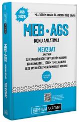 Pegem 2026 MEB-AGS Mevzuat Konu Anlatımlı Pegem Akademi Yayınları