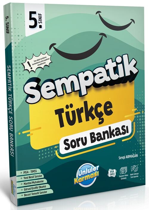 Ünlüler 5. Sınıf Türkçe Sempatik Soru Bankası Ünlüler Yayınları