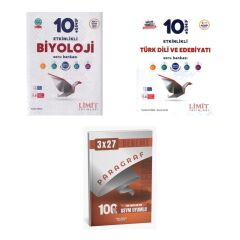 2027 Limit 10. Sınıf Etkinlikli Biyoloji + Edebiyat Türk Dili ve Edebiyatı Maarif Soru + Ankapade 3'lü Set
