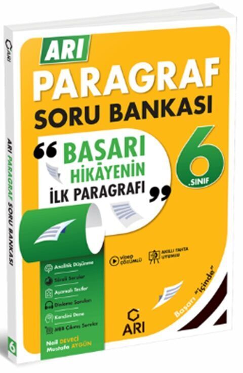 Arı Yayıncılık 6. Sınıf Paragraf Soru Bankası