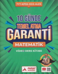 Paraf Yayınları TYT Matematik Z Takımı 10 Günde Temel Atma Garanti Video Ders Kitabı