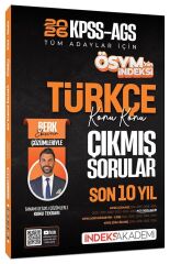 İndeks Akademi 2026 KPSS MEB-AGS Türkçe ÖSYM nin İndeksi Çıkmış Sorular Son 10 Yıl Konu Konu Çözümlü - Berk Ekici İndeks Akademi Yayıncılık