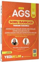 Yediiklim 2026 MEB-AGS Eğitim Bilimleri Eğitimin Felsefi Tarihi Sosyolojik Ekonomik Politik Temelleri Soru Bankası Çözümlü - Bülent Tanık Yediiklim Yayınları