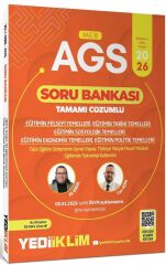Yediiklim 2026 MEB-AGS Eğitim Bilimleri Eğitimin Felsefi Tarihi Sosyolojik Ekonomik Politik Temelleri Soru Bankası Çözümlü - Bülent Tanık Yediiklim Yayınları