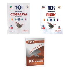 2027 Limit 10. Sınıf Etkinlikli Coğrafya + Fizik Maarif Soru + anla kazan paragraf deneme 3'lü Set