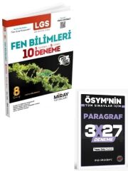 Miray 2027 8. Sınıf Fen Bilimleri 10 Deneme+ EVP Akademi Paragraf