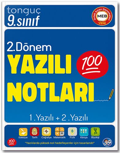 Tonguç 9. Sınıf Tüm Dersler 2. Dönem 1. Yazılı ve 2. Yazılı Notları Tonguç Akademi