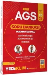 Yediiklim 2026 MEB-AGS Eğitim Bilimleri Gelişim, Öğrenme Psikolojisi ve Rehberlik Soru Bankası Çözümlü - Bülent Tanık, Can Köni Yediiklim Yayınları