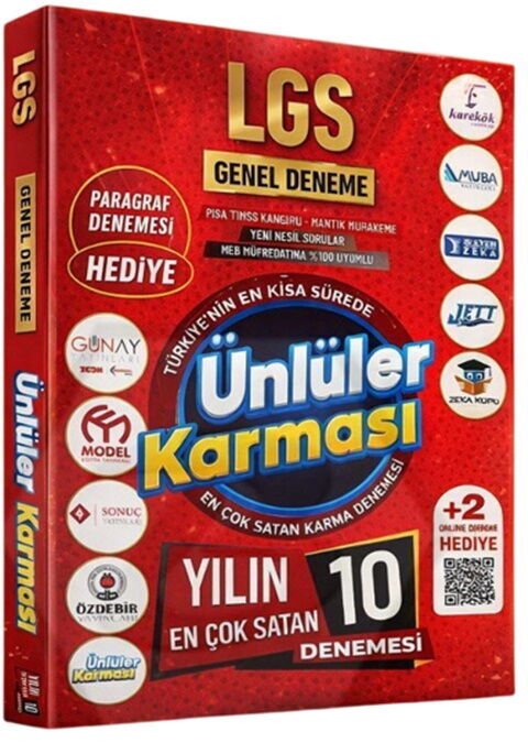 Ünlüler Karması 8. Sınıf LGS Ünlüler Karması 10 lu Deneme