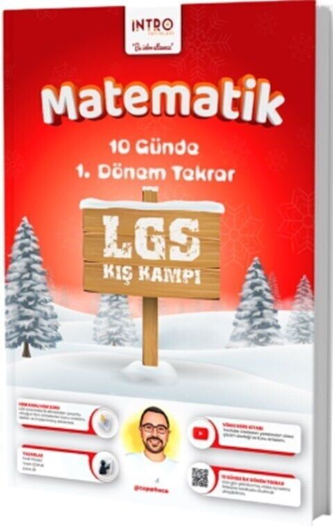 İntro 8. Sınıf LGS Matematik 10 Günde 1. Dönem Takrar Kış Kampı İntro Yayınları