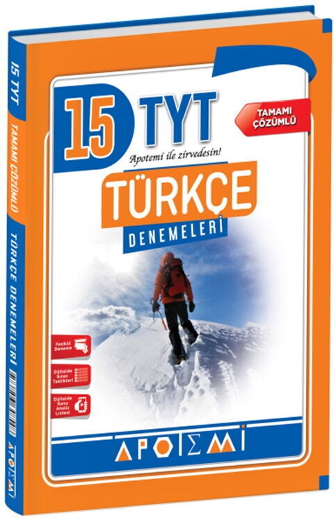 Apotemi Yayınları TYT Türkçe 15 Deneme