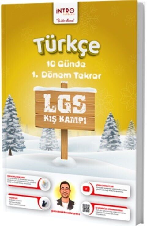 İntro 8. Sınıf LGS Türkçe 10 Günde 1. Dönem Takrar Kış Kampı İntro Yayınları